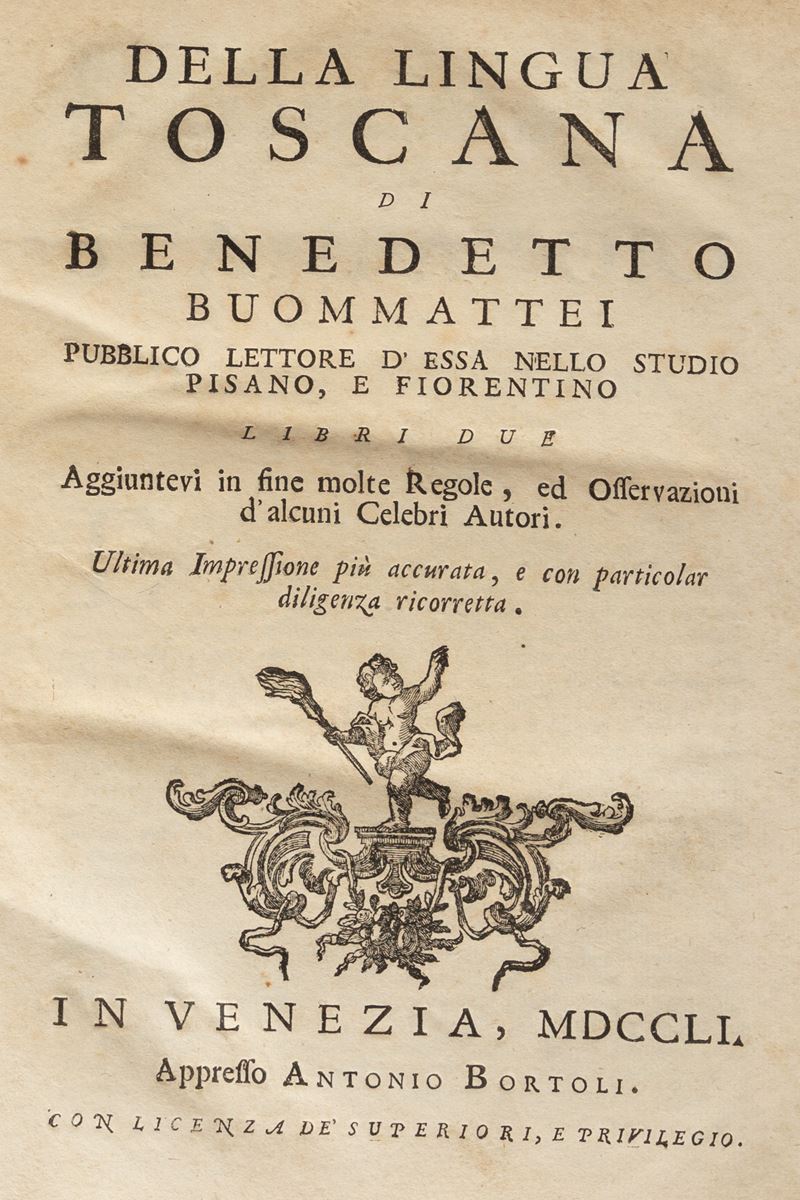Benedetto Buonmattei, - Della Lingua Toscana