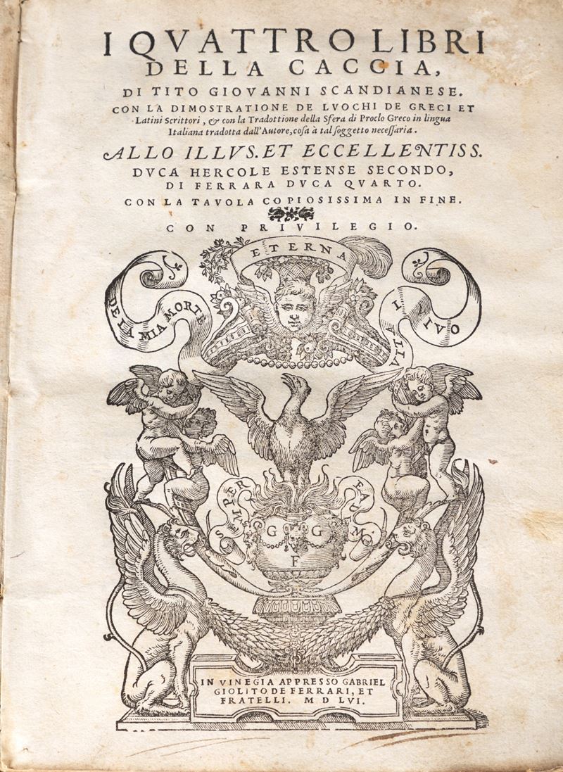 I quattro libri della caccia, di Tito Giouanni Scandianese
