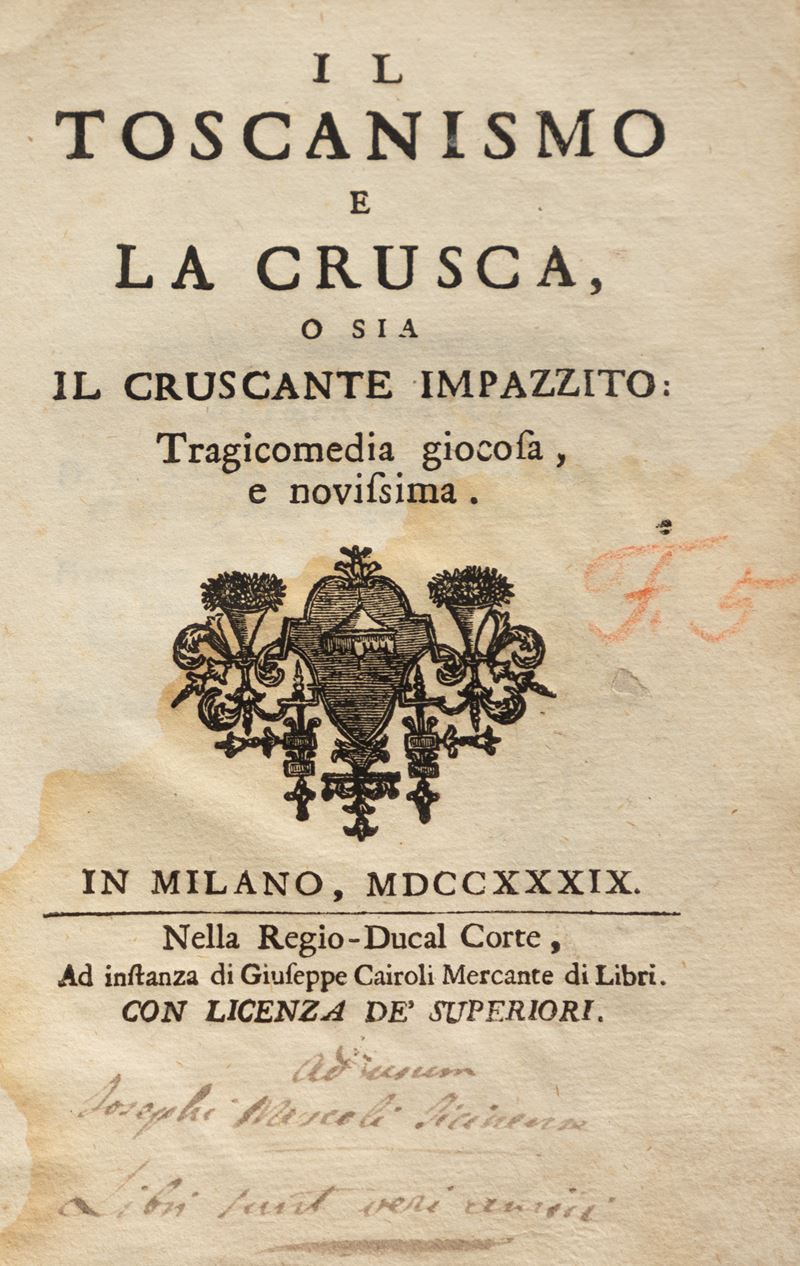 Il Toscanismo e la Crusca