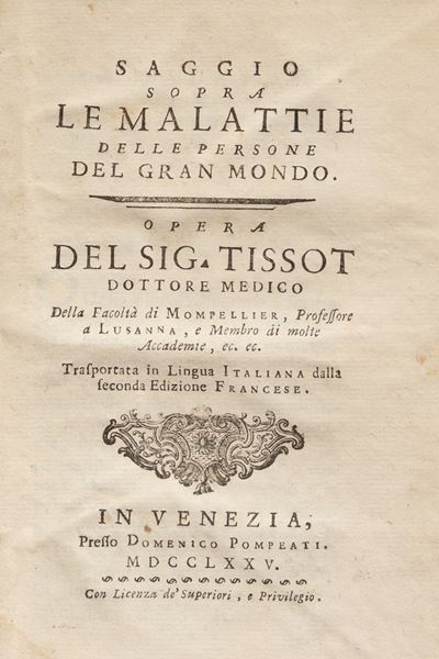 Saggio Sopra le Malattie delle Persone del Gran Mondo