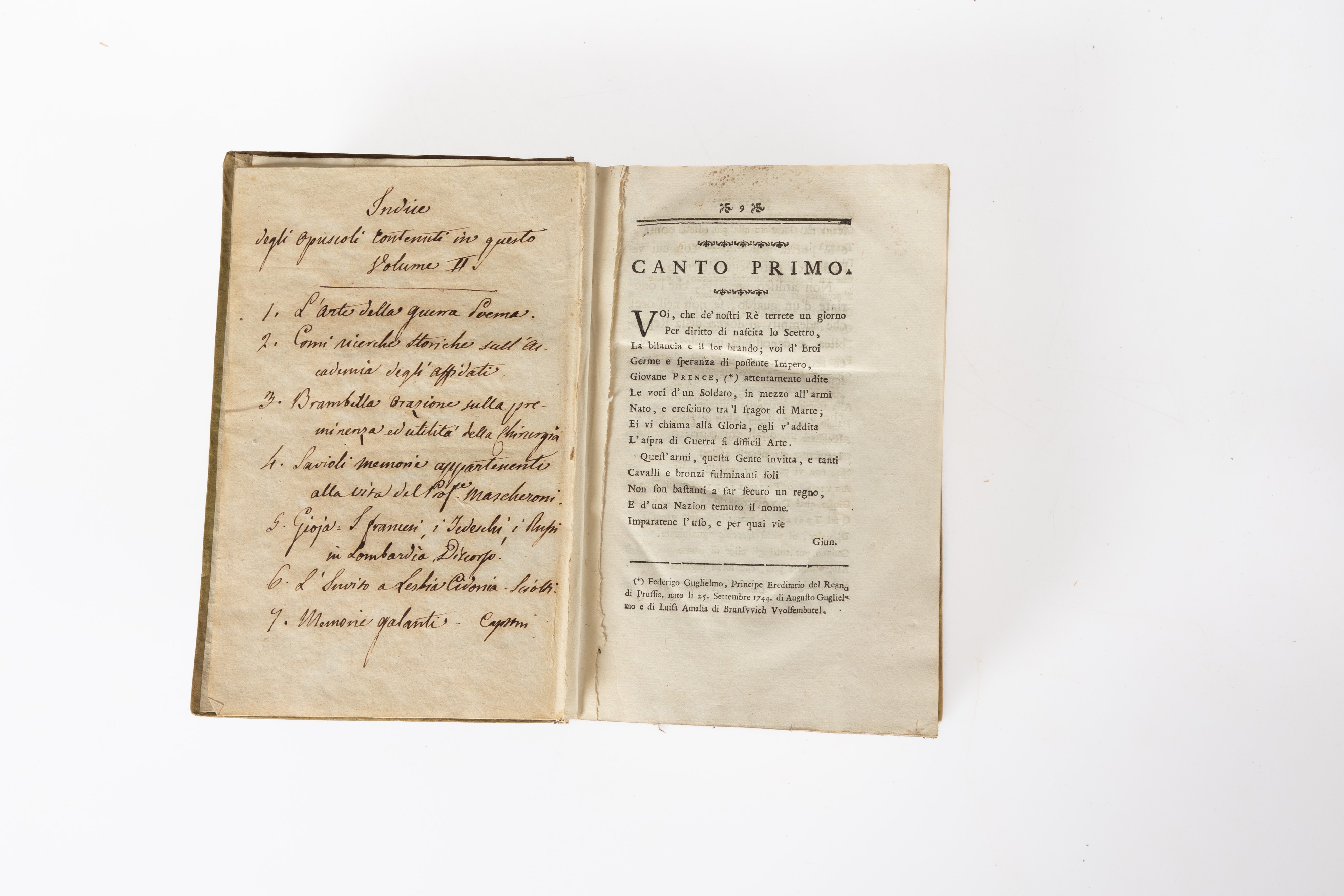 Volume di miscellanea