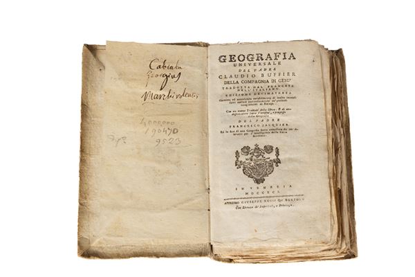 Claude Buffier - Geografia Universale del Padre Claudio Buffier