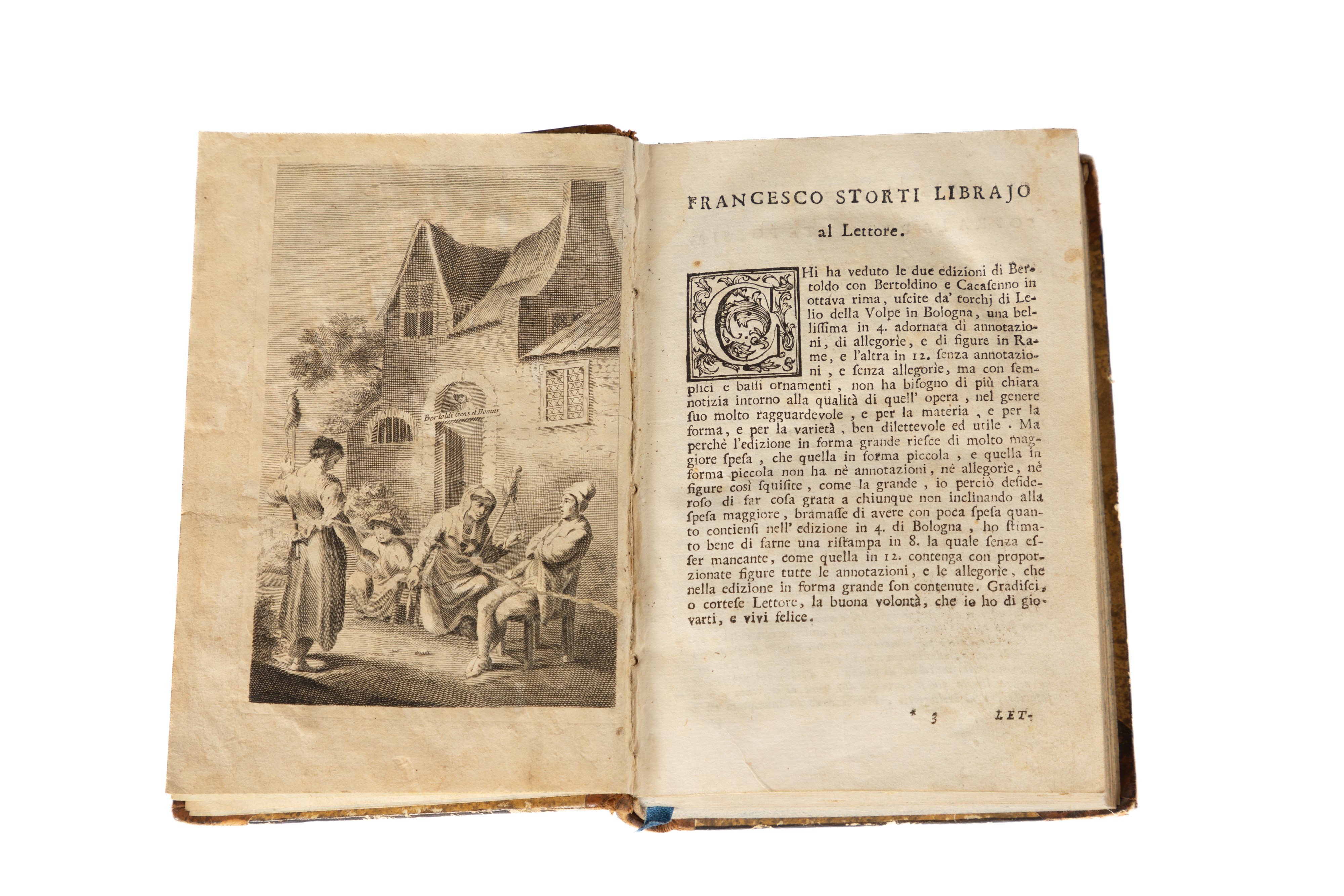 Bertoldo con Bertoldino e Cacasenno in ottava rima con argomenti