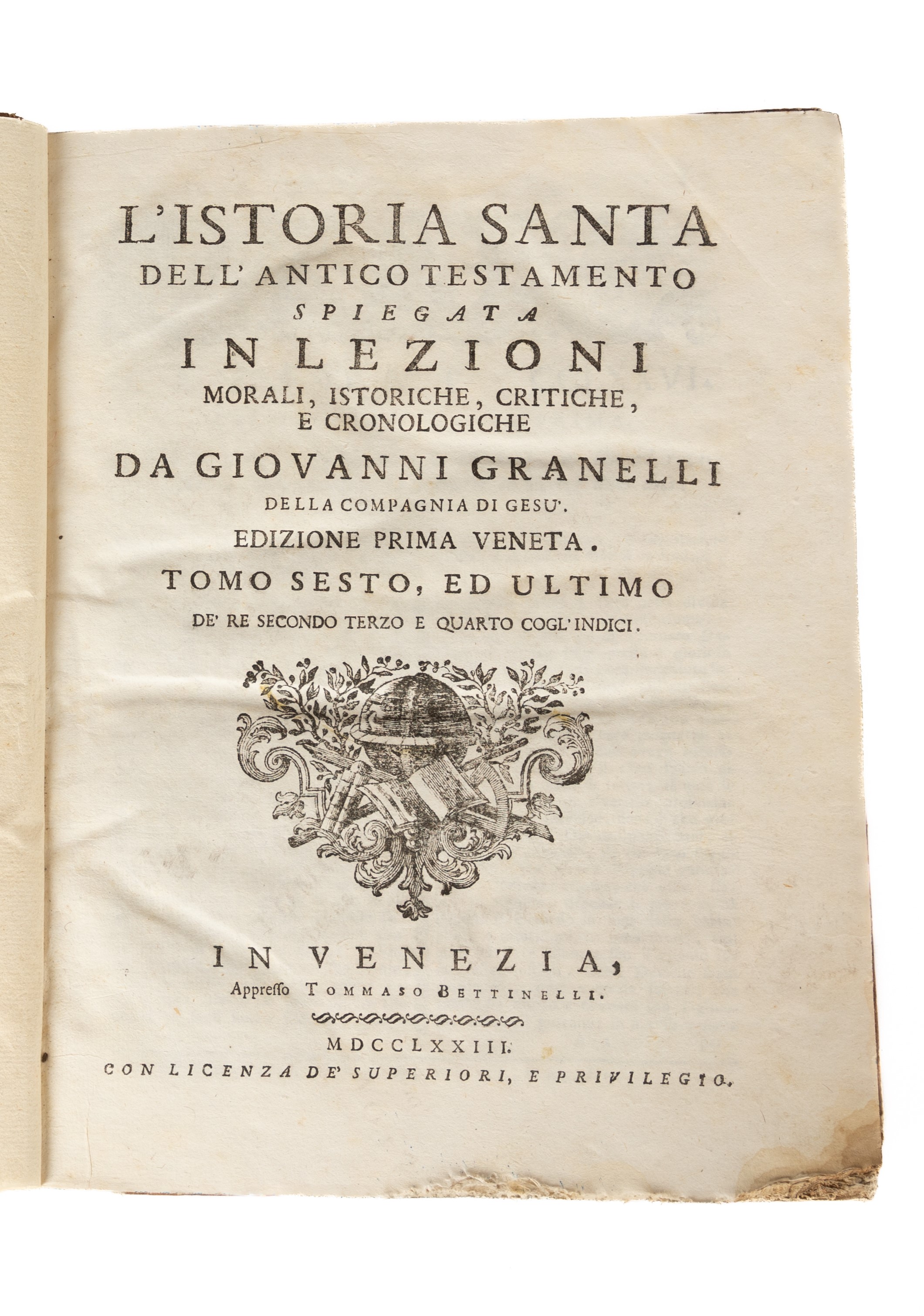 Lotto di Sei Volumi di Argomento Religioso