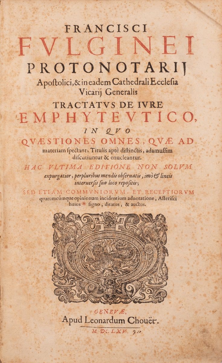 Tractatus de Iure Emphyteutico