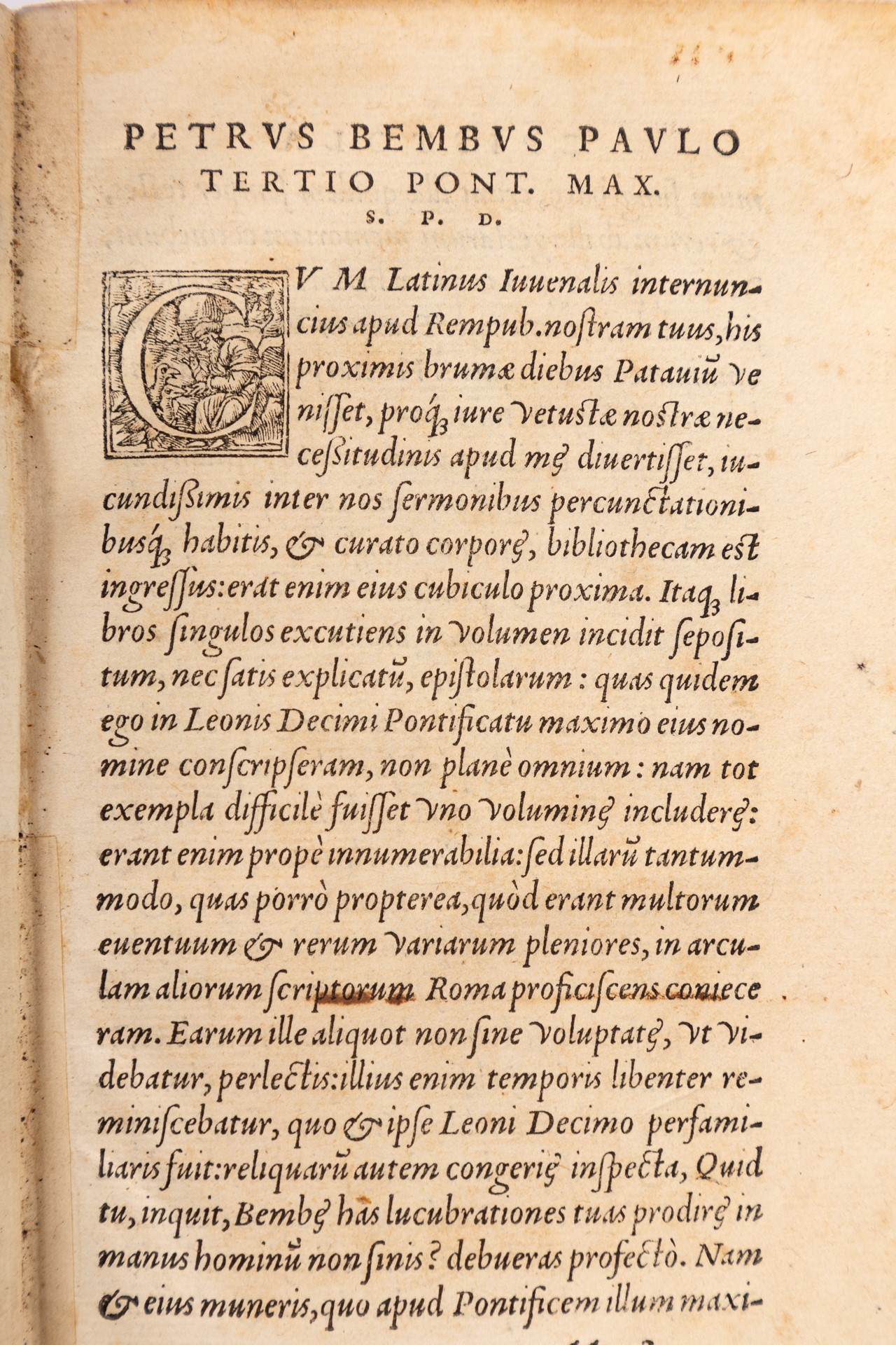 Petri Bembi Epistolarum Leonis decimi Pontiﬁcis Max