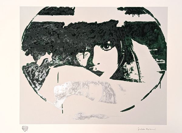 Giosetta Fioroni - Doppio Liberty Green