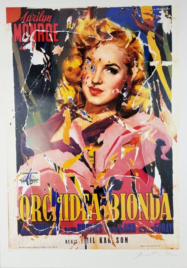 Mimmo Rotella - Orchidea Bionda