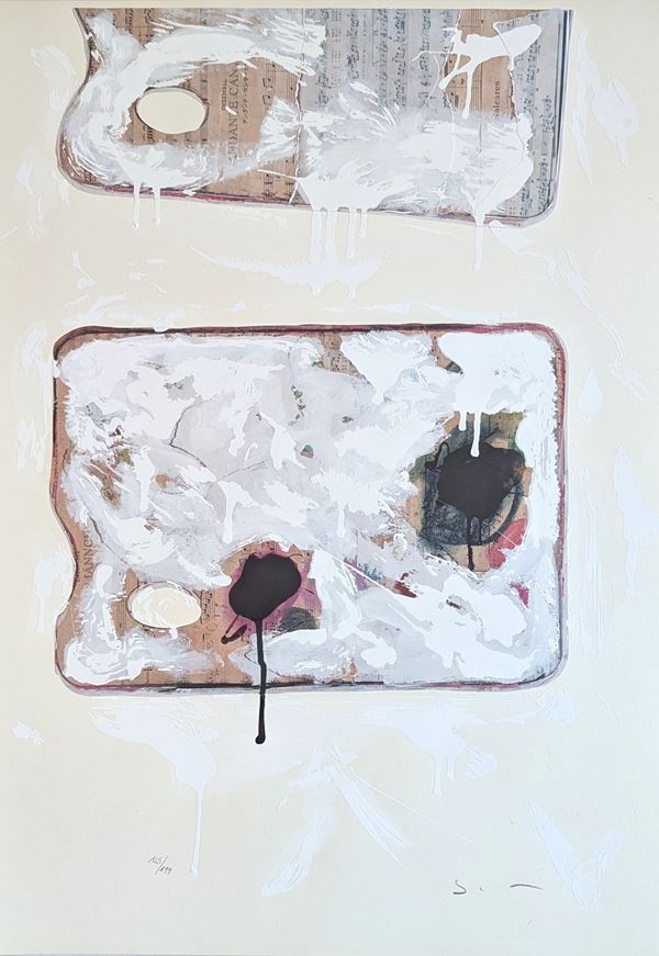 Mario Schifano : Senza Titolo  - Serigrafia materica - Auction Asta a Tempo: Grafica di Arte Contemporanea - Gliubich Casa d'Aste