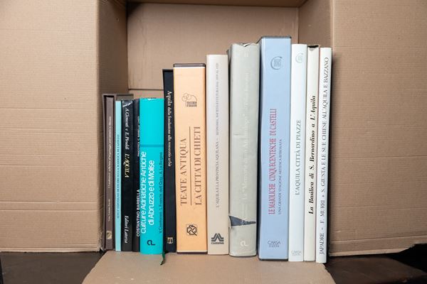 Box letteraria contenente lotto di 13 volumi sulla storia di L'Aquila  - Auction Sessione Pomeriggio: Asta Charta - Libri dal XV al XIX secolo, Manoscritti e Autografi - Gliubich Casa d'Aste