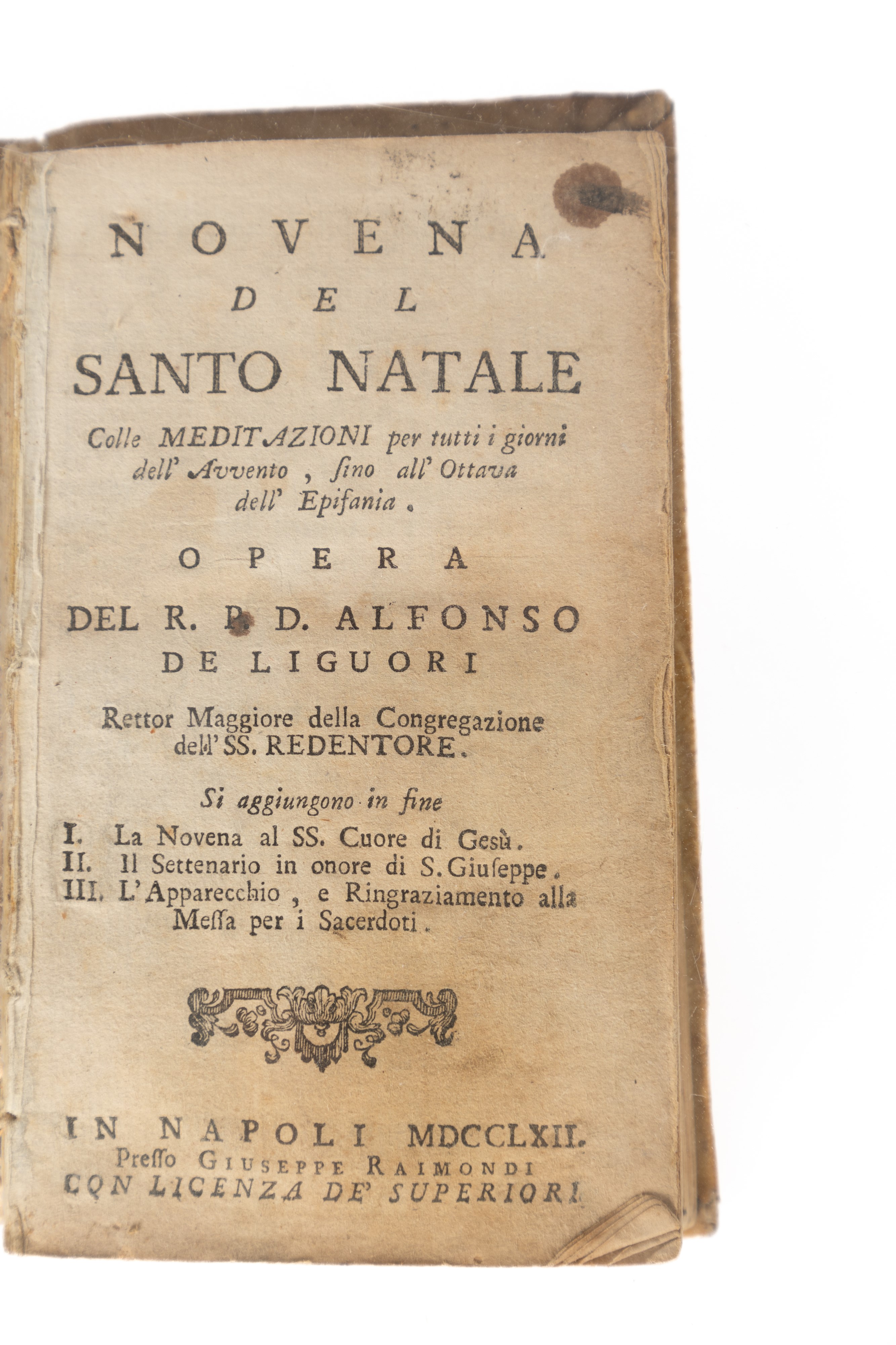 Lotto di Cinque Volumi Formato 12° Rilegati in Pergamena, Comprende: