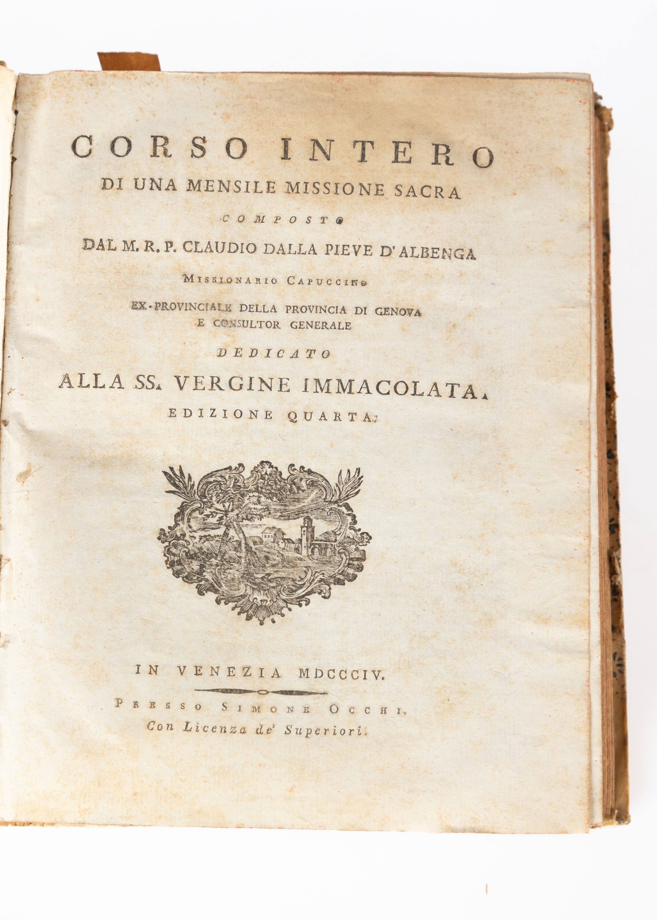 Lotto di Quattro Volumi Formato 4° Rilegati in Pergamena, Comprende: