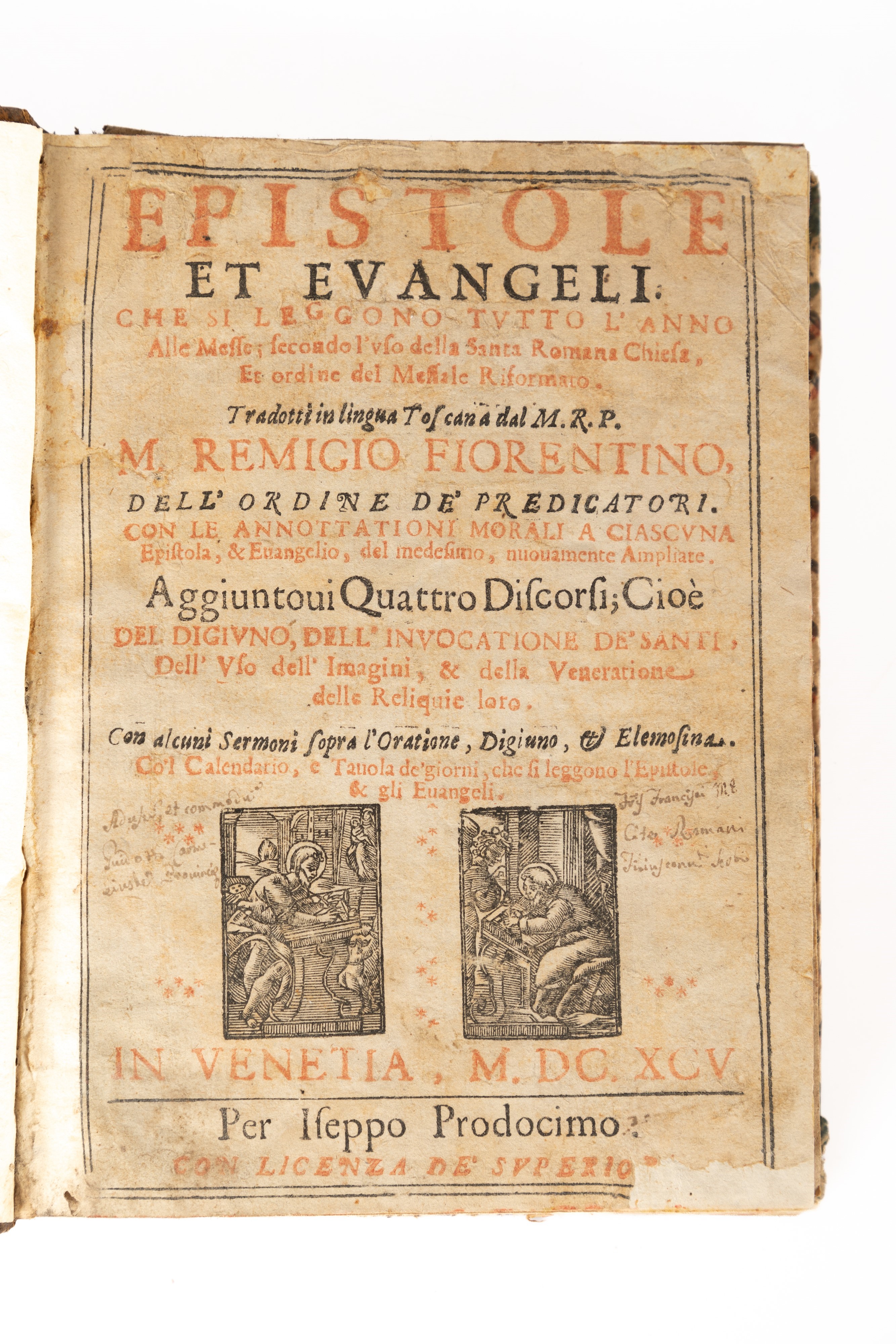 Lotto di Quattro Volumi Formato 4°/8° Rilegati in Mezza Pelle Coeva, Comprende: