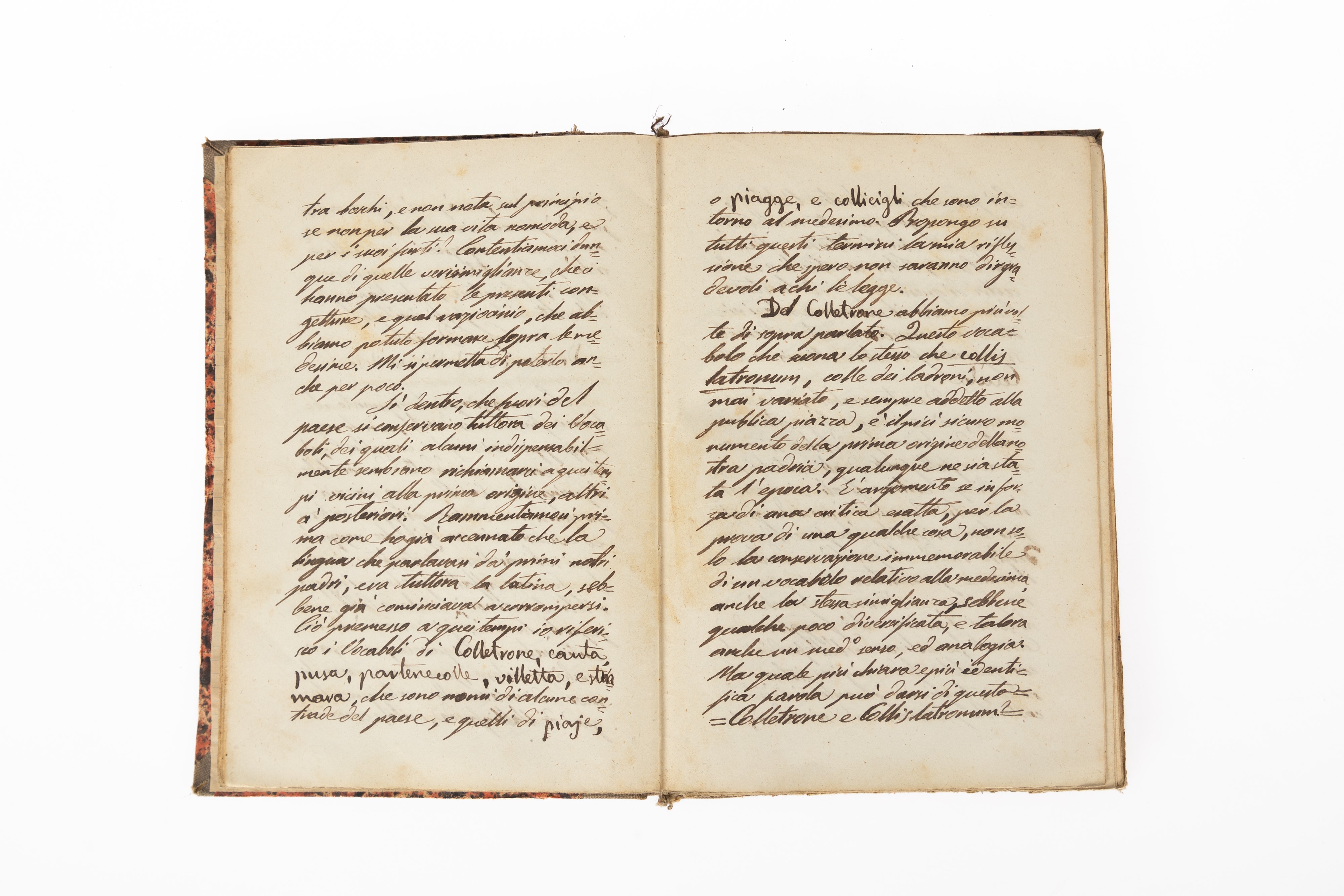 Manoscritto ʺSaggio di ricerche, notizie e memorie sopra Vallinfreda e contorniʺ di D. Angelo Ale...