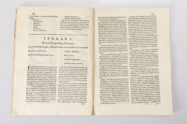 Risposte per la Reu. Cam. Apostolica alle scritture   pubblicate per parte del ser.mo duca di Modena lʹanno 1643