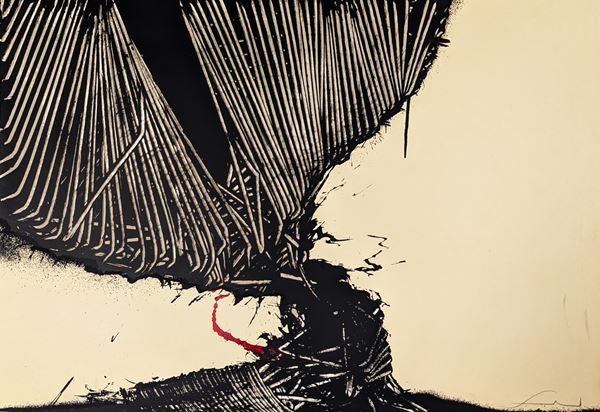 Emilio pizzicannella : Senza Titolo  - litografia offset - Auction Asta a Tempo: Grafica di Arte Contemporanea - Gliubich Casa d'Aste