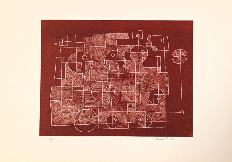 Luigi Faccioli - Composizione in Rosso