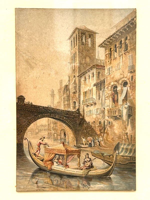 Giovani donne in gondola