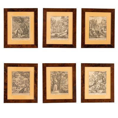 Lotto di 6 Tavole Calcografiche