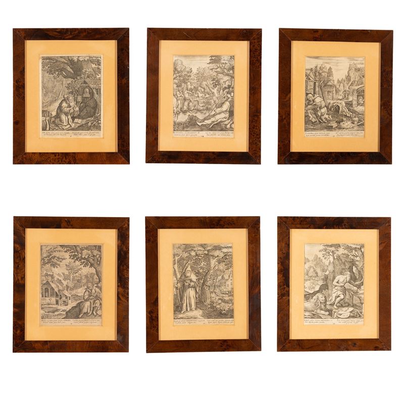 Lotto di 6 Tavole Calcografiche