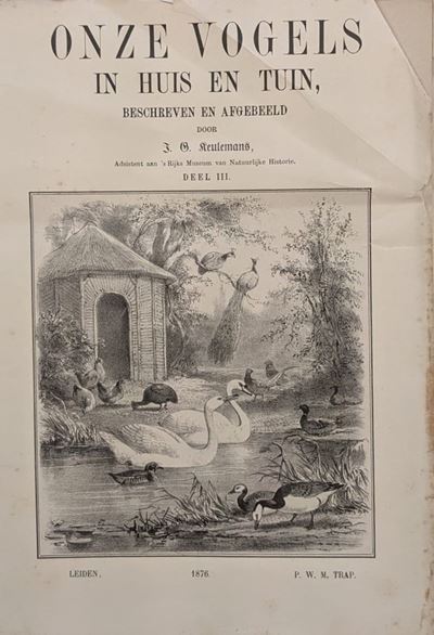 Raccoglitore con 56 Incisioni a Colori Rappresentanti Uccelli Tratte da Onze Vogels in Hdis En Tu...