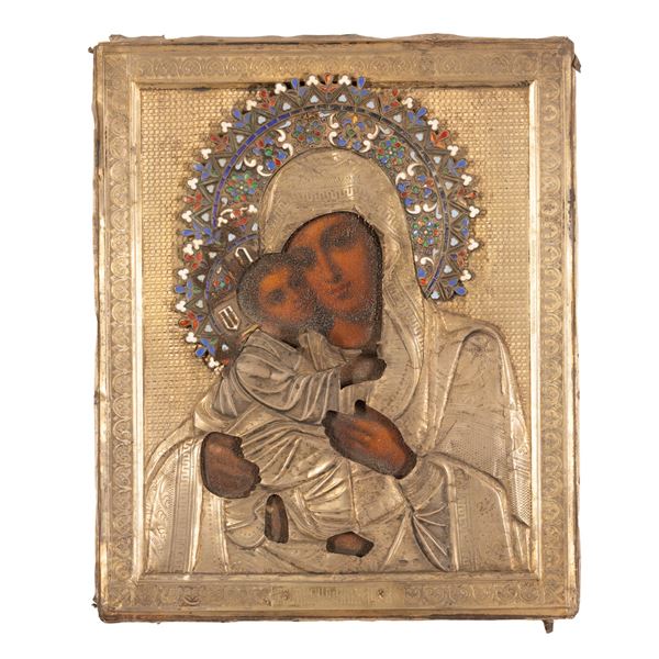 Icona raffigurante Madonna con Bambino 