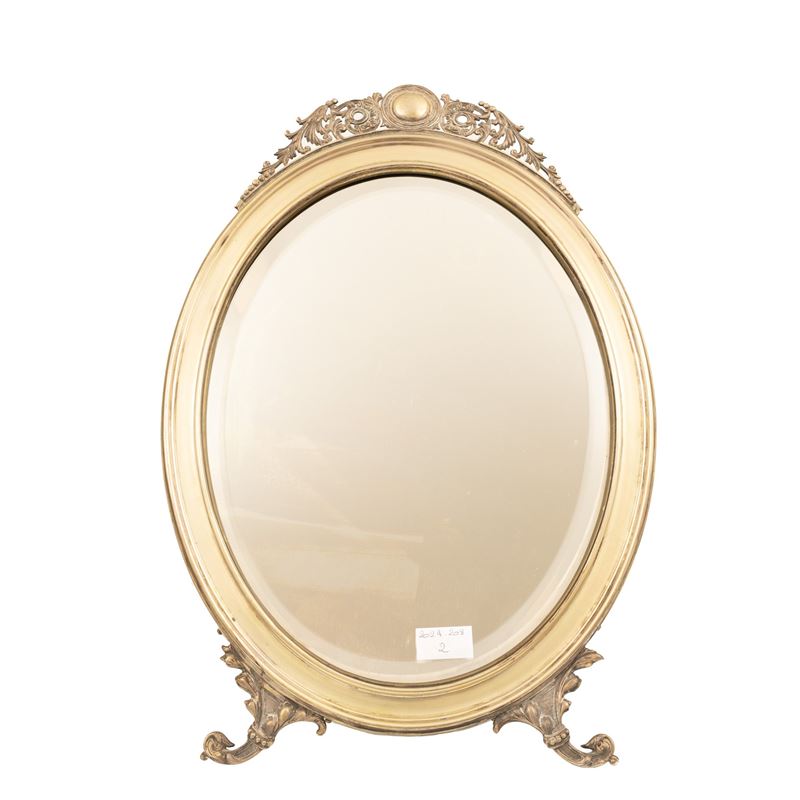 Specchiera con cornice in argento