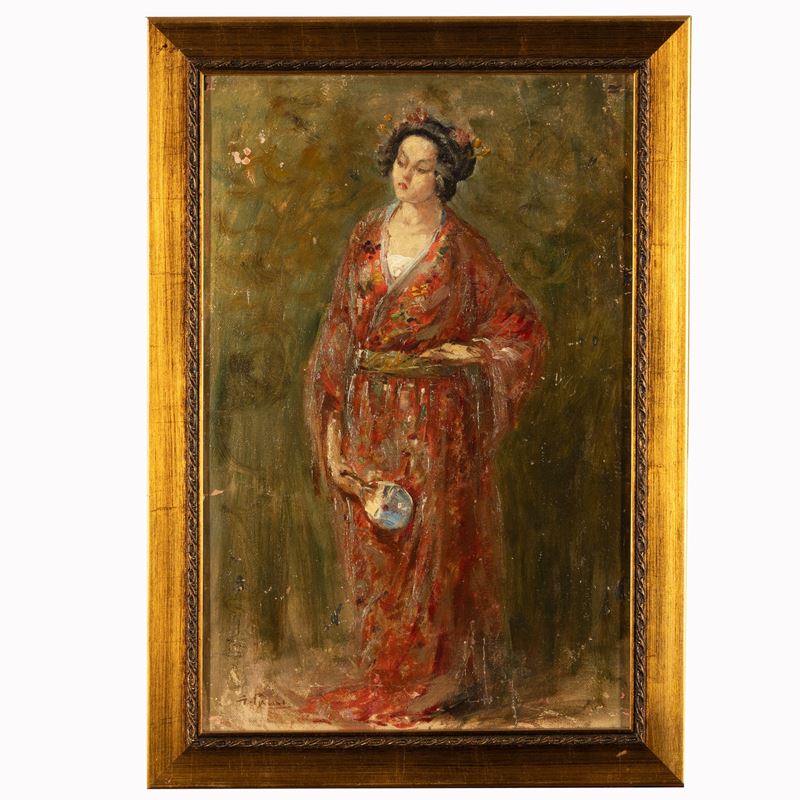 Figura femminile in abito orientale