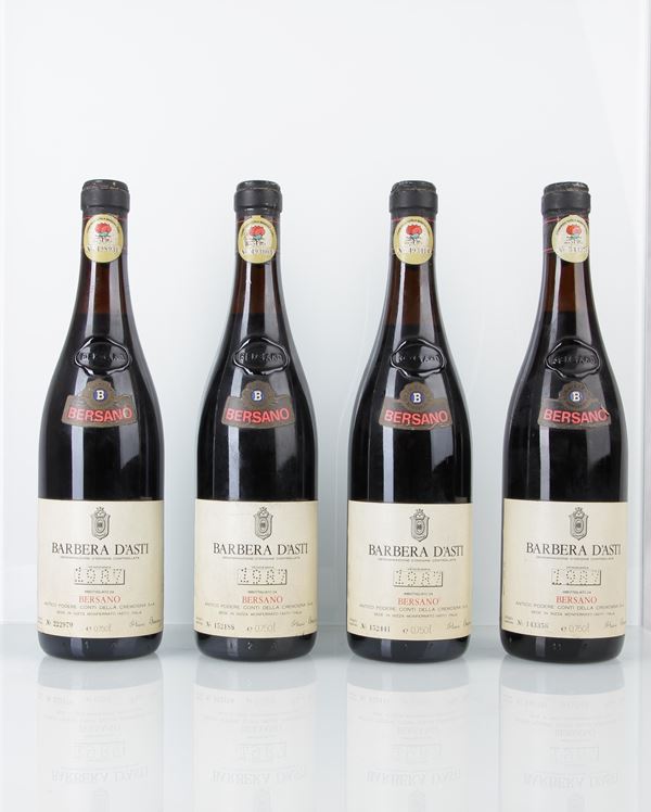 Gruppo di 4 bott. BERSANO 1987 