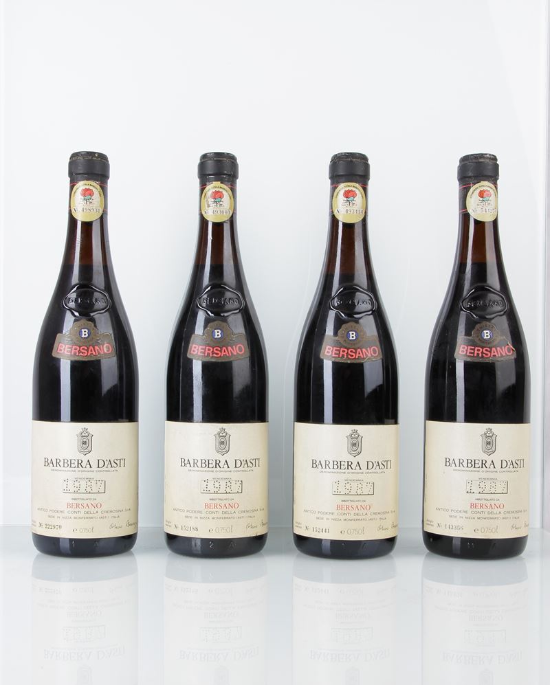 Gruppo di 4 bott. BERSANO 1987