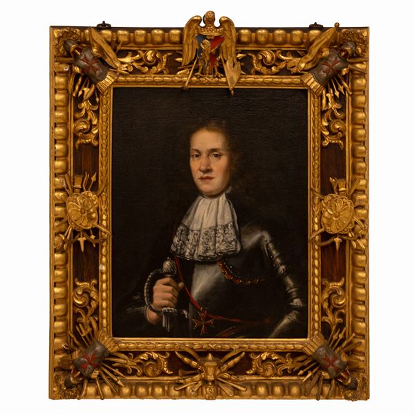 Justus  Sustermans - Ritratto del Conte Angelo Mazzoni con le insegne di Cavaliere di Santo Stefano