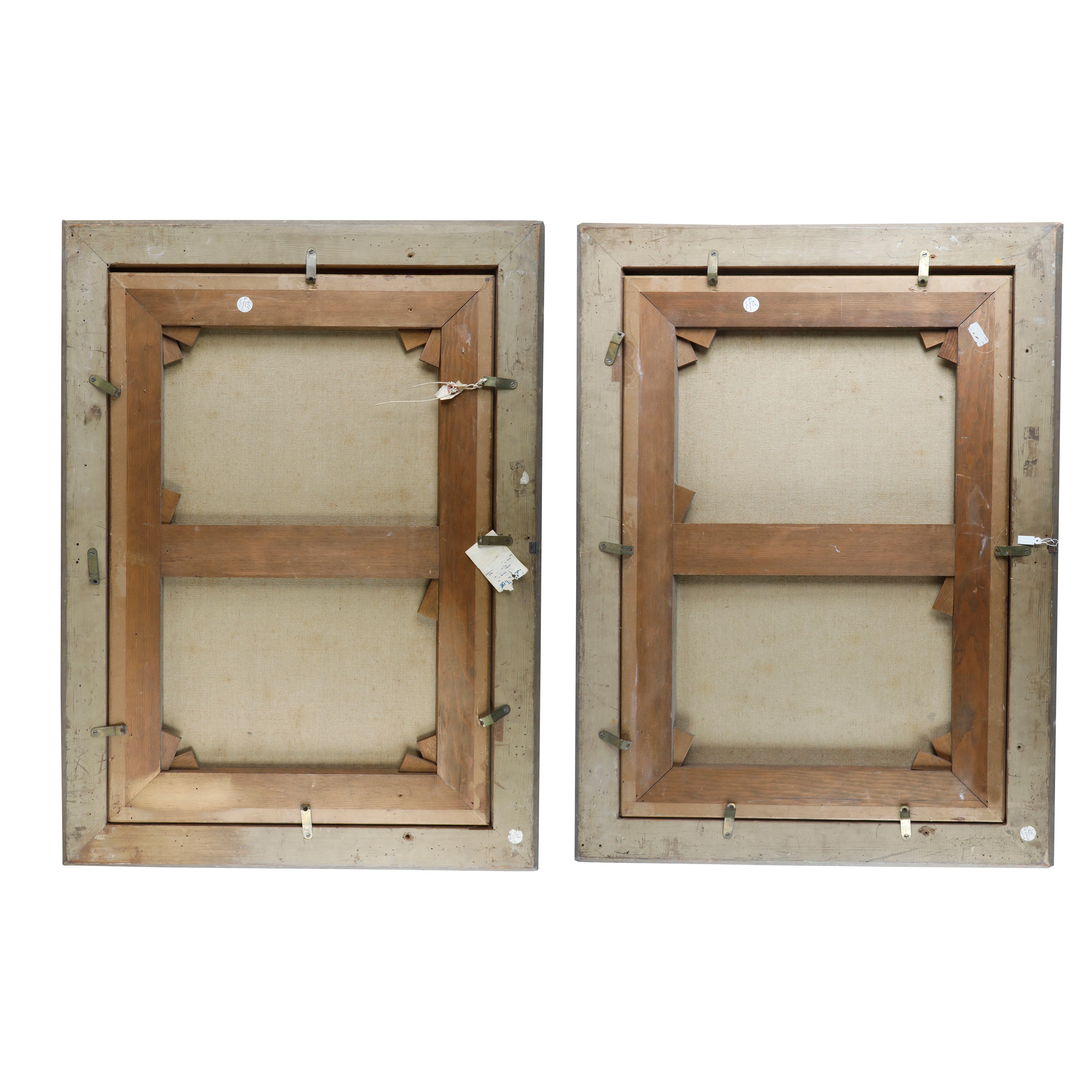 Coppia di paesaggi costieri sul Mediterraneo