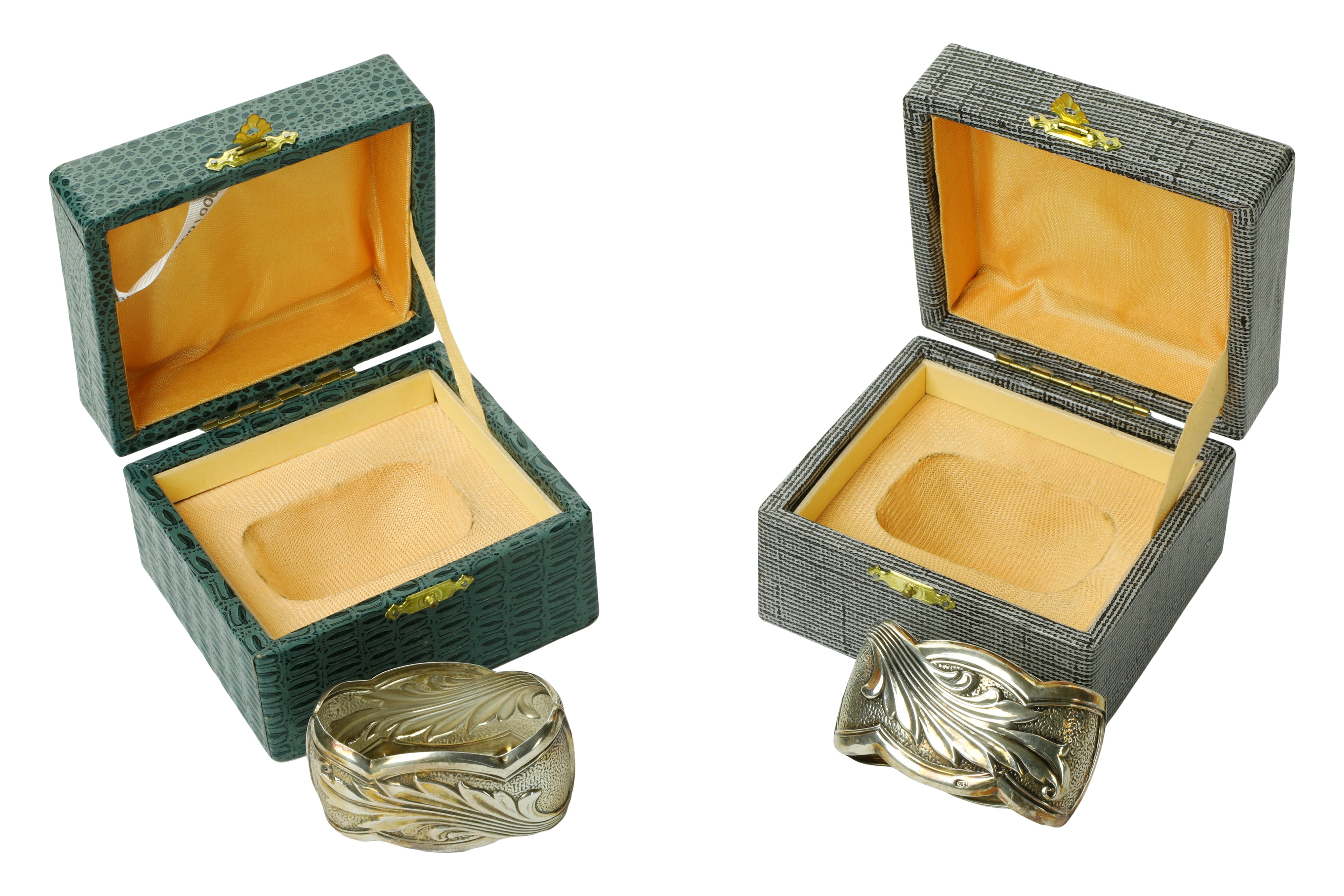 2 Portatovaglioli in Argento 800/000