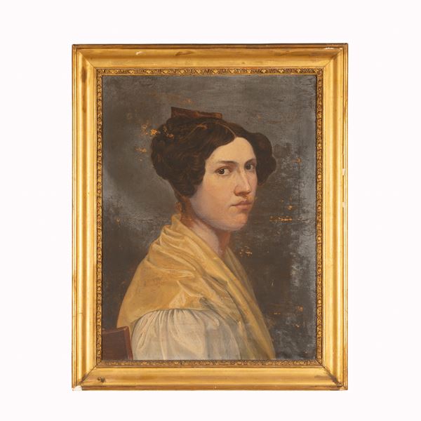 Anna  Micheli Pellegrini - Autoritratto di Anna Micheli Pellegrini 