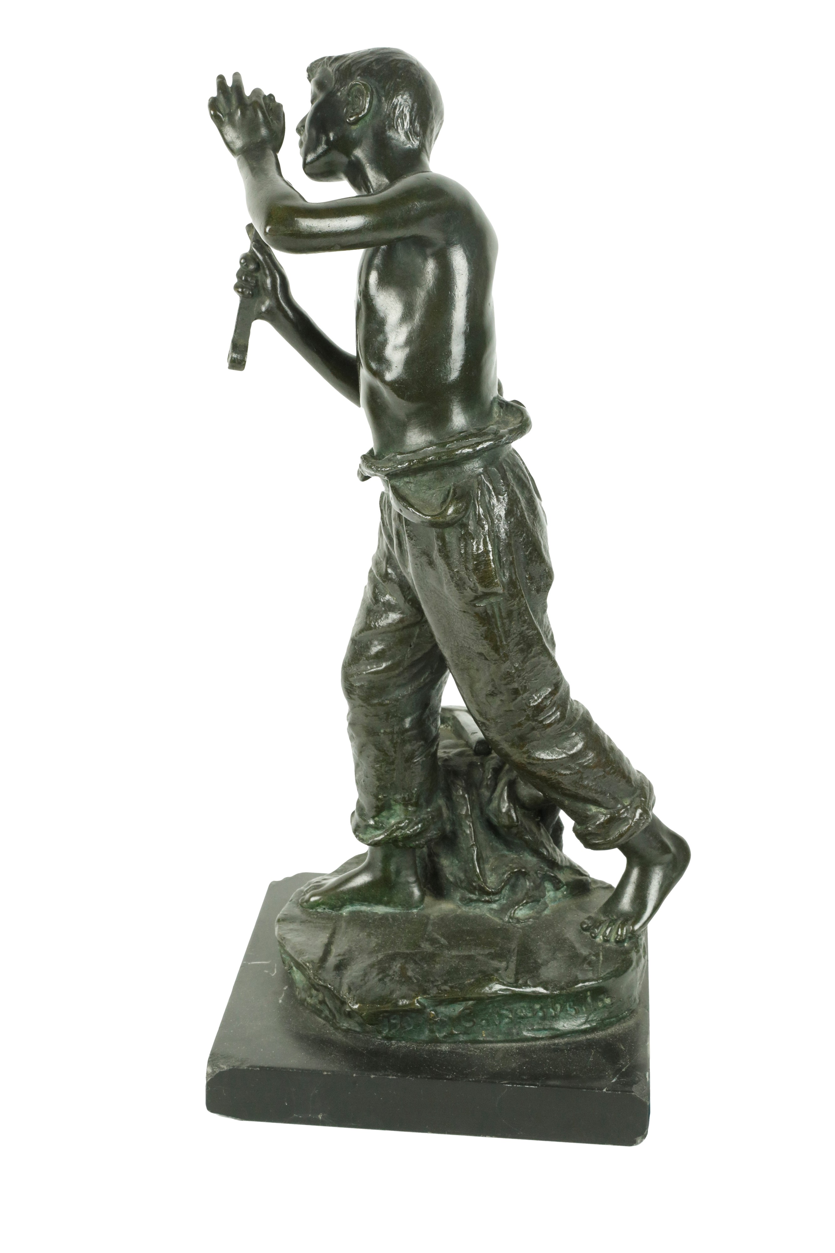 Costantino Barbella - Fuoco e fumo, scultura in bronzo