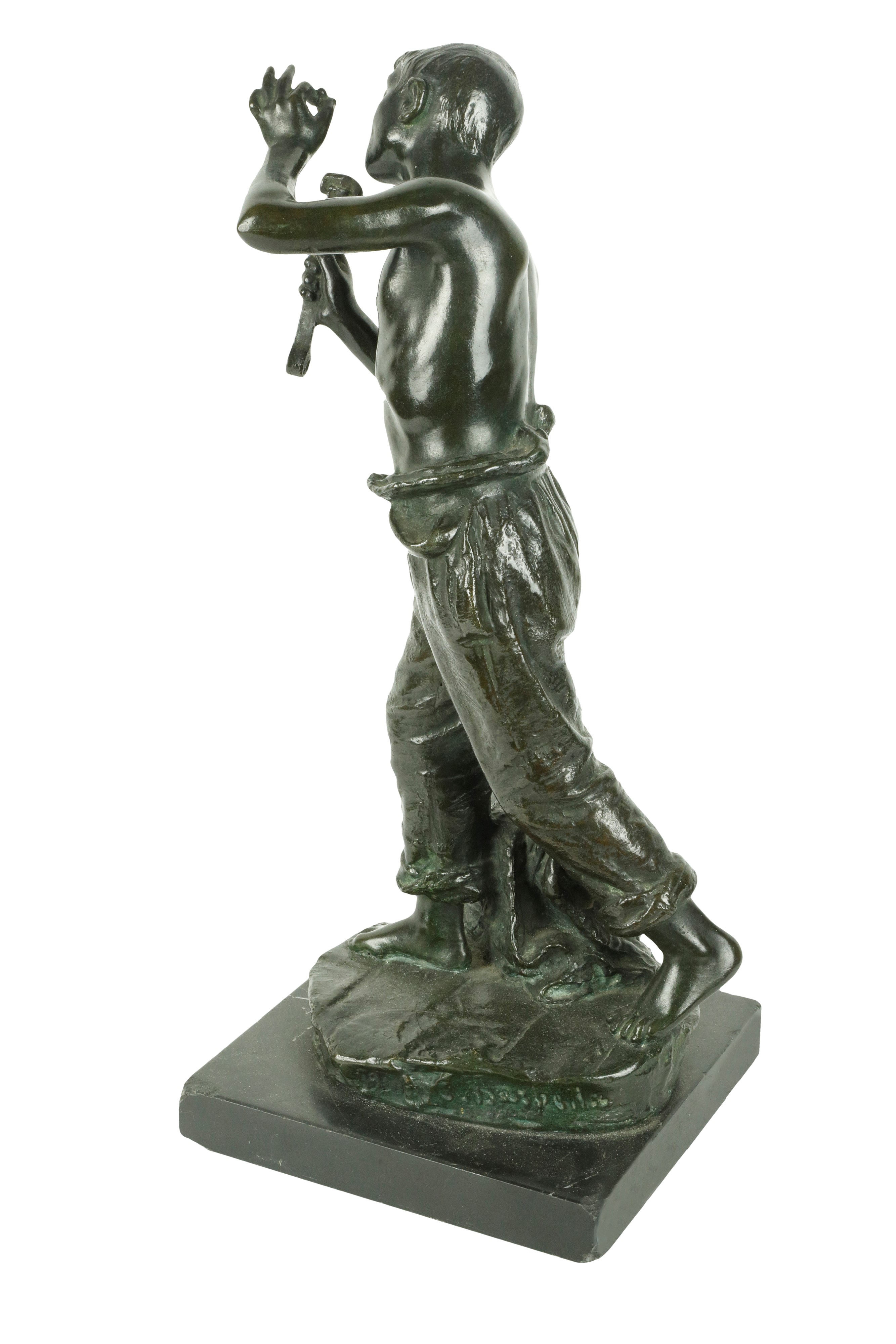 Costantino Barbella - Fuoco e fumo, scultura in bronzo