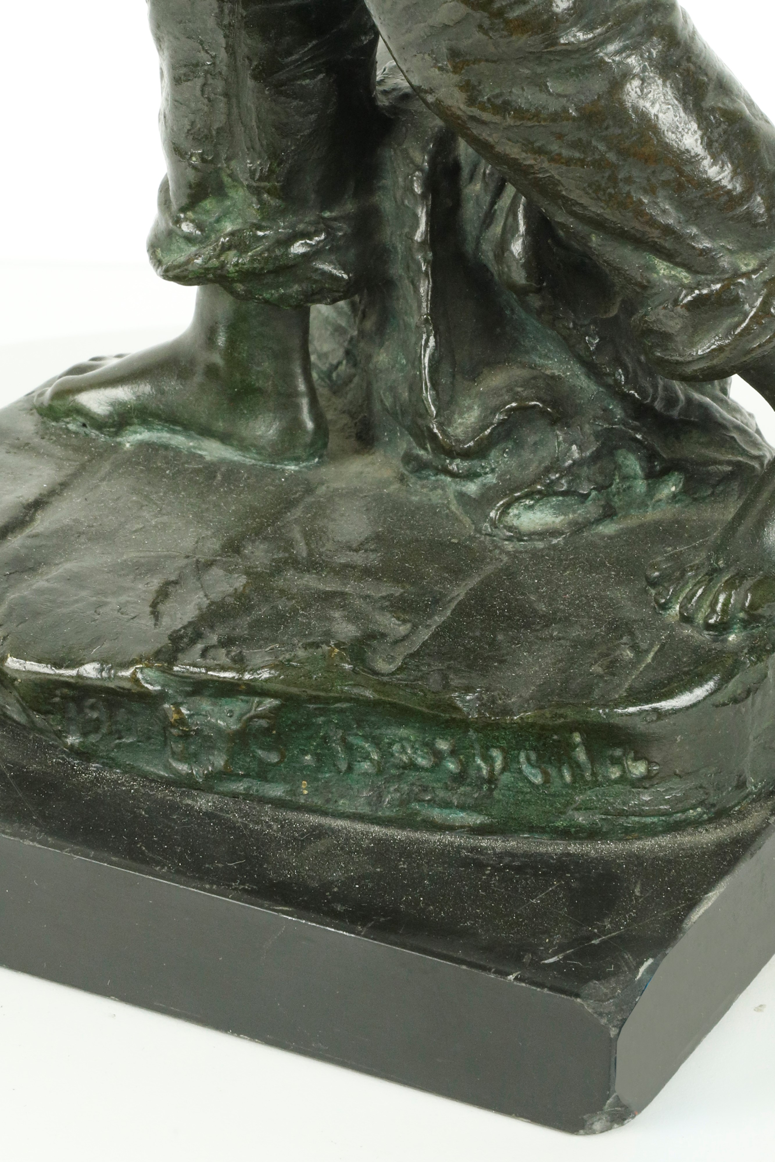 Costantino Barbella - Fuoco e fumo, scultura in bronzo
