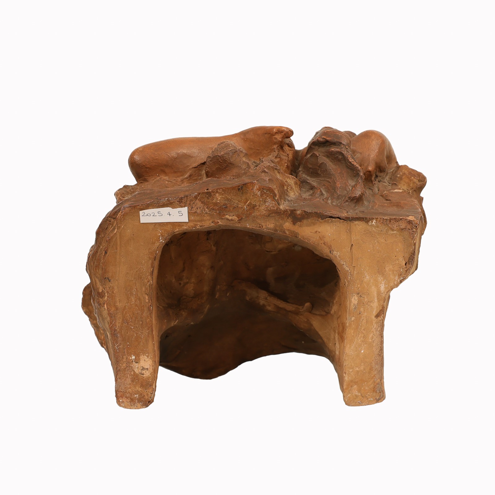 Costantino Barbella - Scultura in terracotta 'Donna tra le rose'