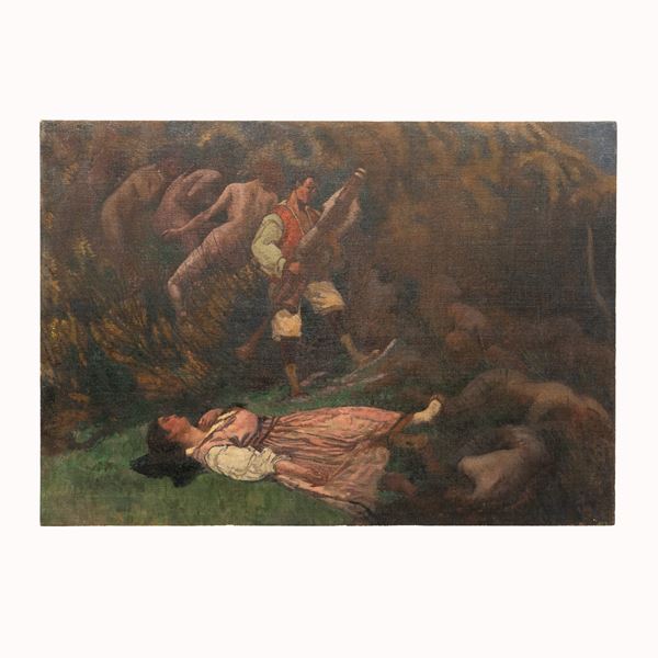Basilio Cascella - Studio preparatorio per "Il suono e il sogno"