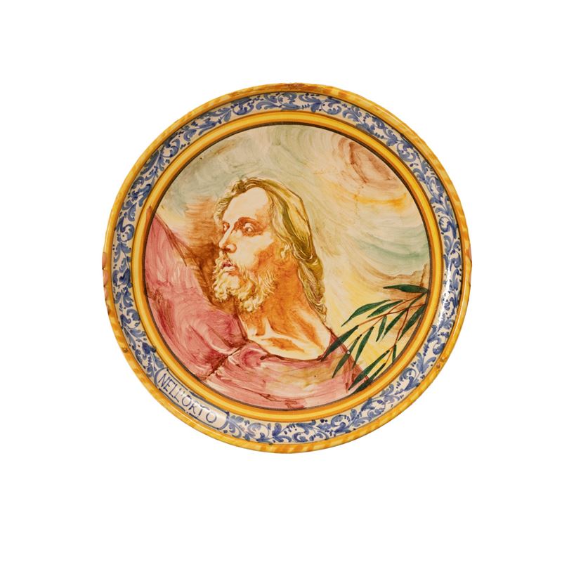 Piatto con Cristo nell'orto