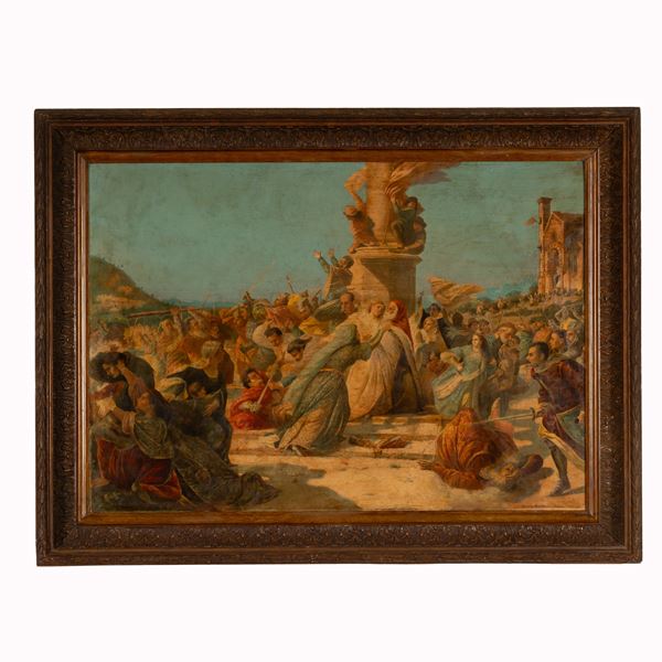 Basilio Cascella - Massacro degli Albigesi