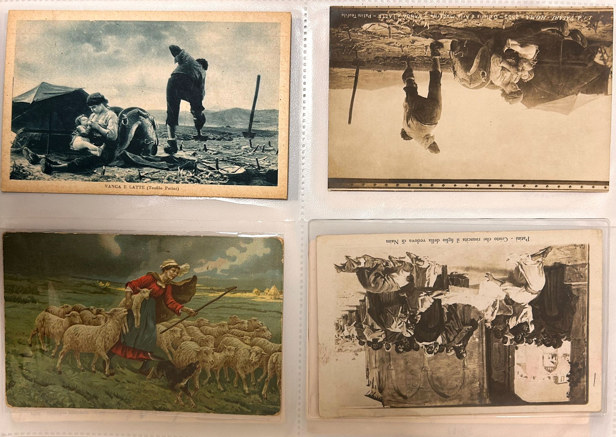 Folder contenente libri e cartoline, lettere di vari autori abruzzesi