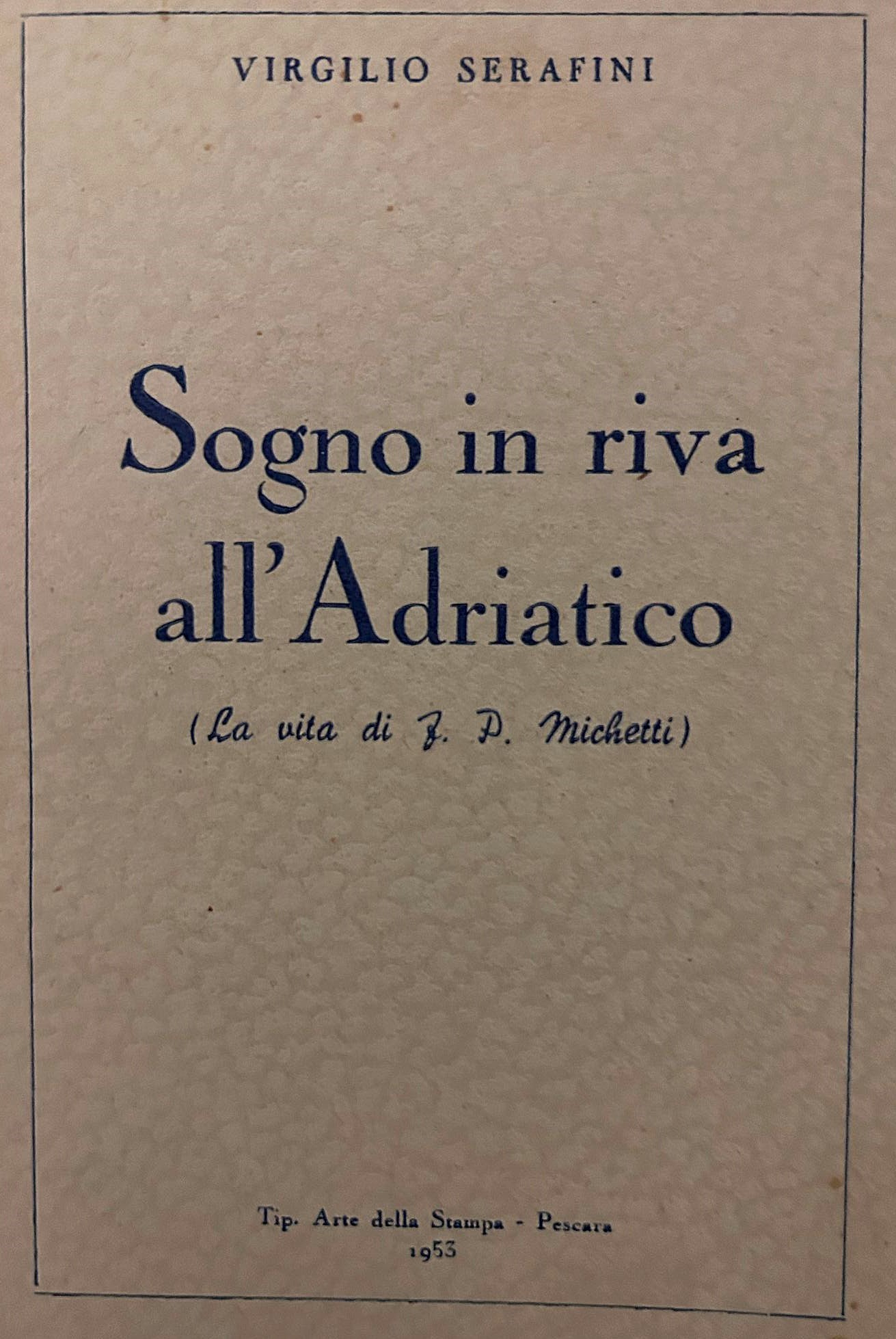 Faldone con cartoline, telegrammi di Francesco Paolo Michetti