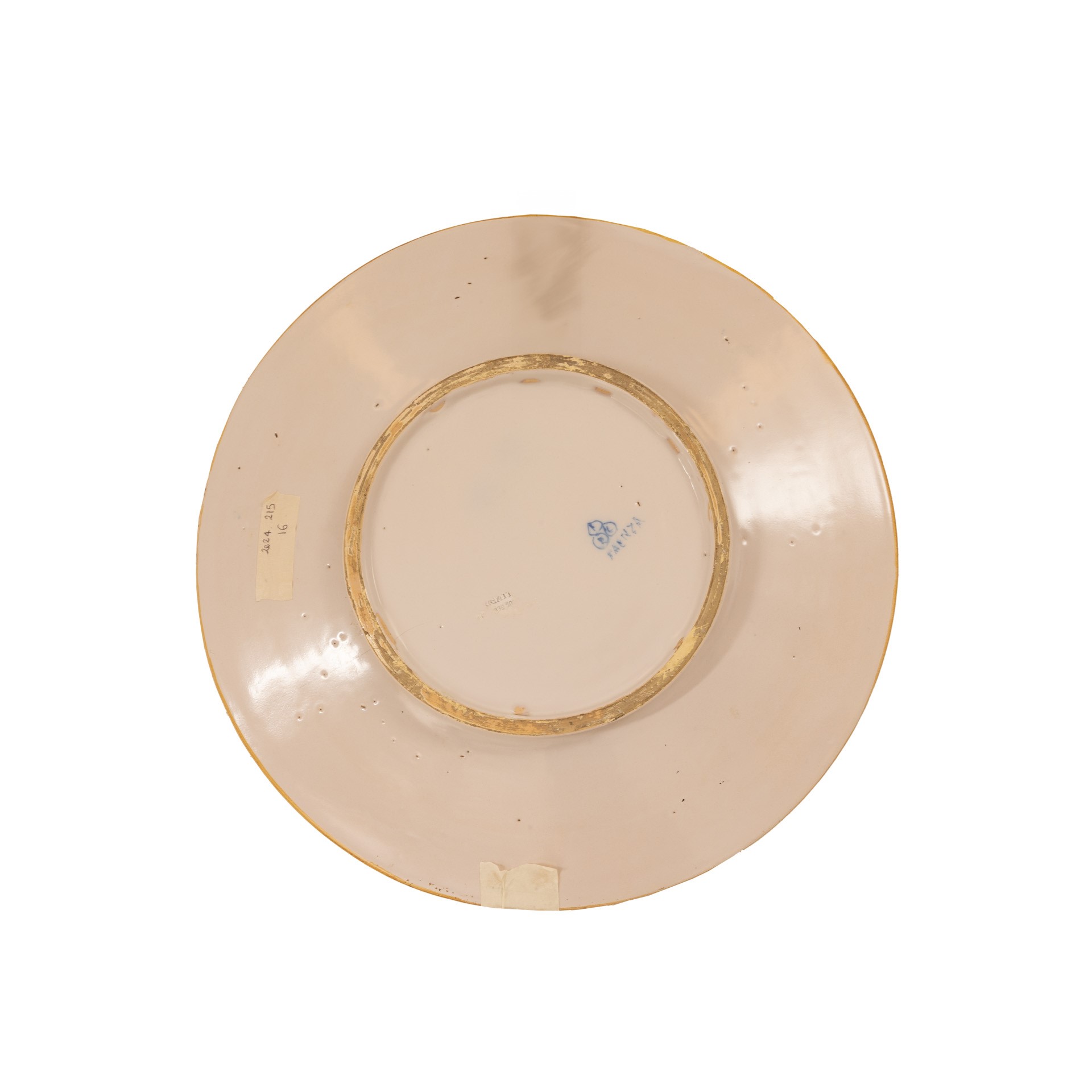 Piatto da parata in ceramica istoriata