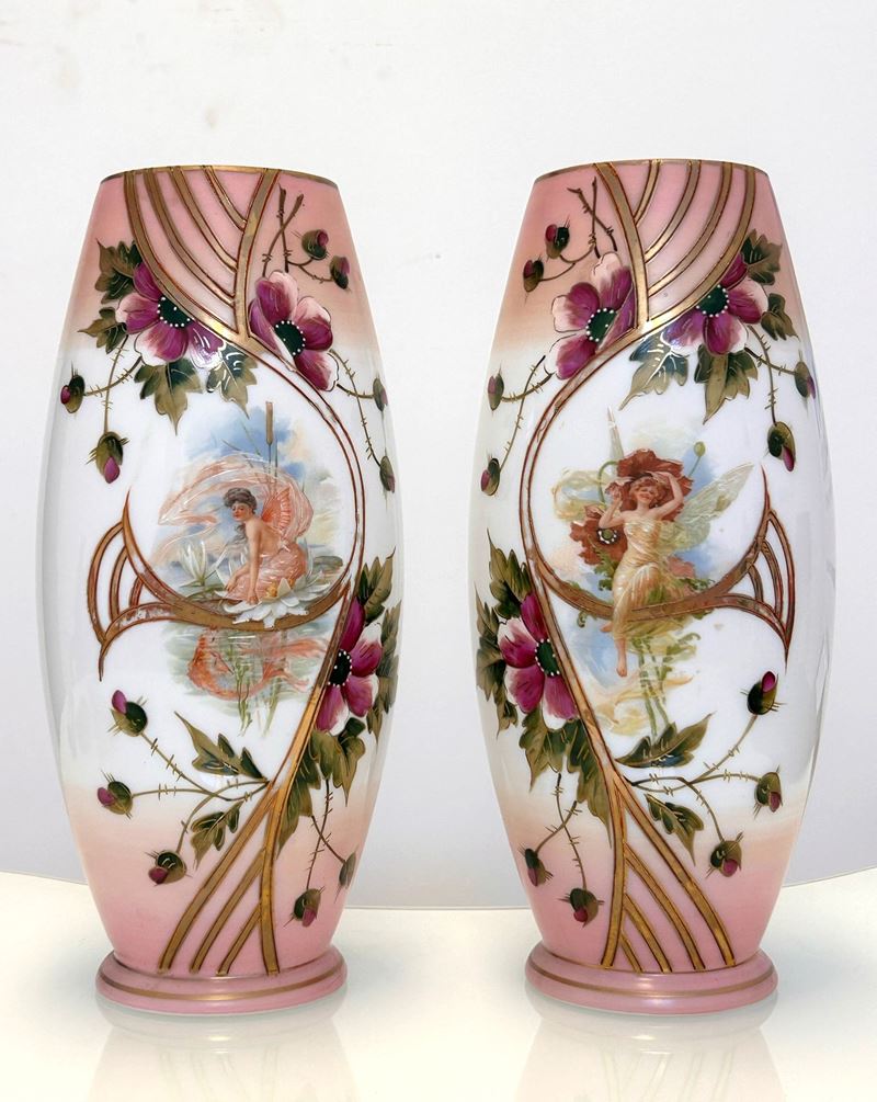 Coppia di vasi liberty