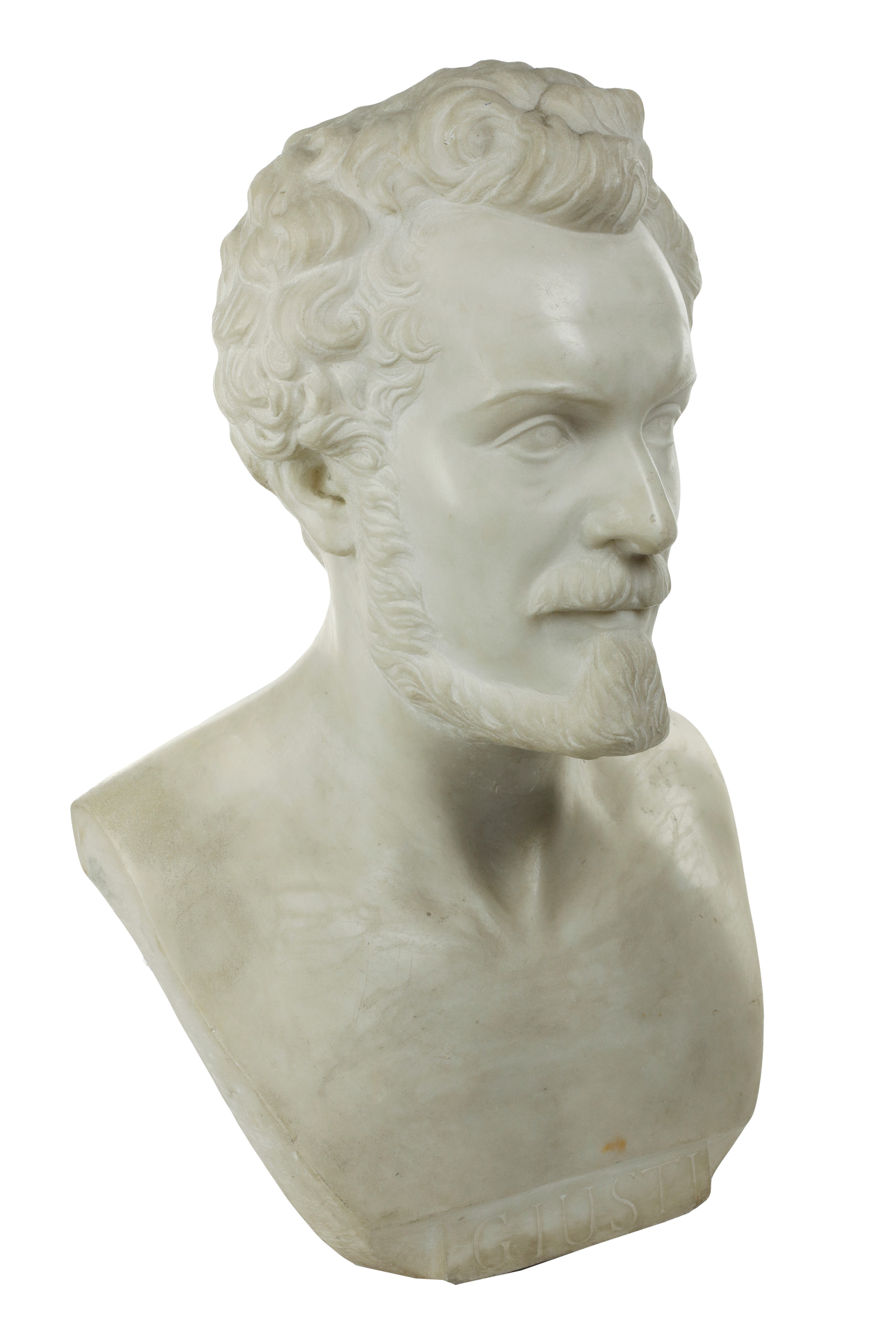 Busto in marmo di Giuseppe Giusti