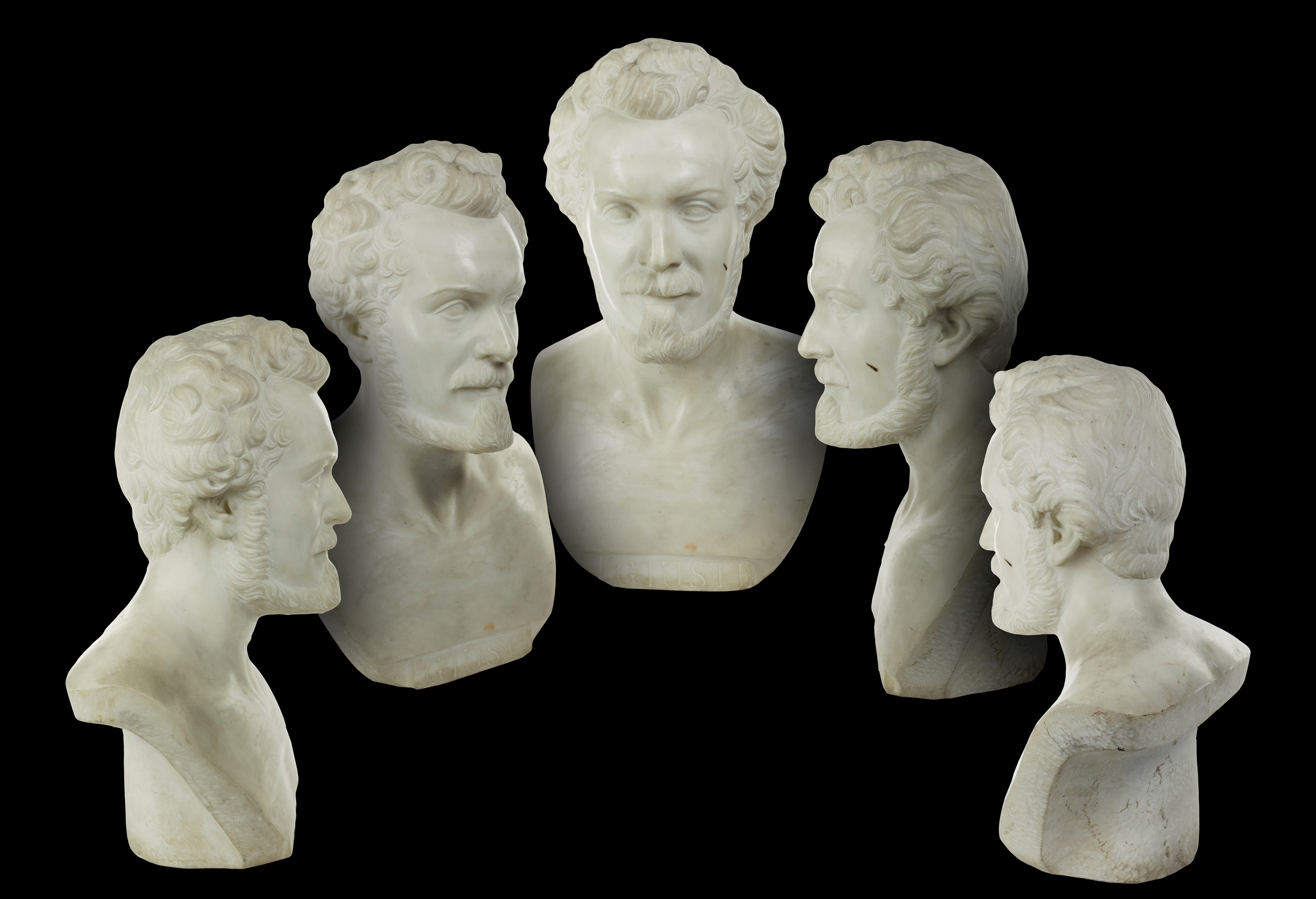 Busto in marmo di Giuseppe Giusti