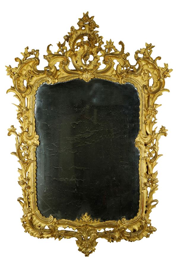 Grande specchiera intagliata  genovese