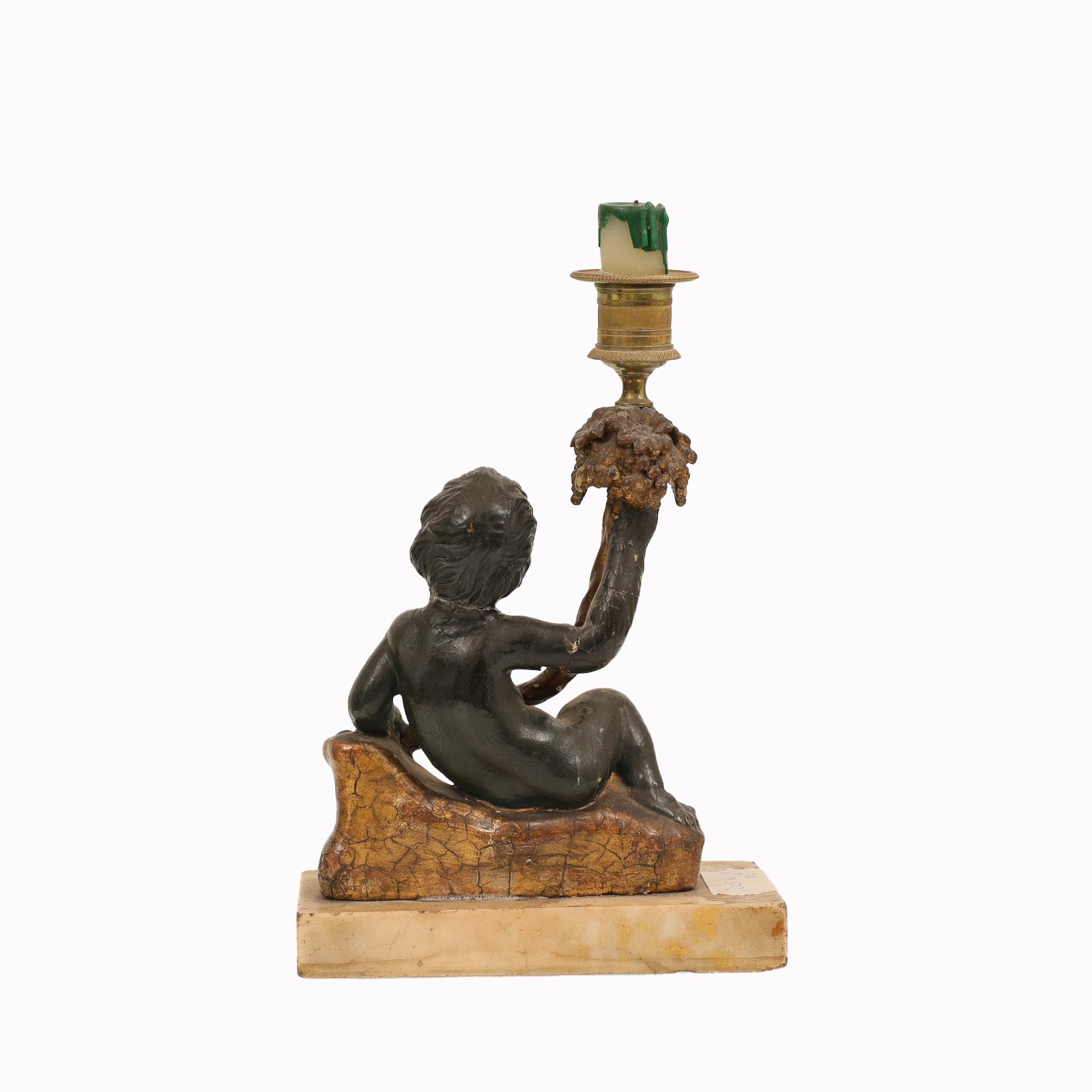 Coppia di candelieri con putti . Periodo Neoclassico