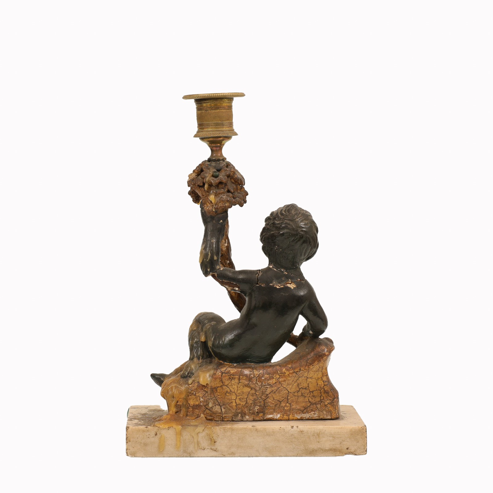 Coppia di candelieri con putti . Periodo Neoclassico